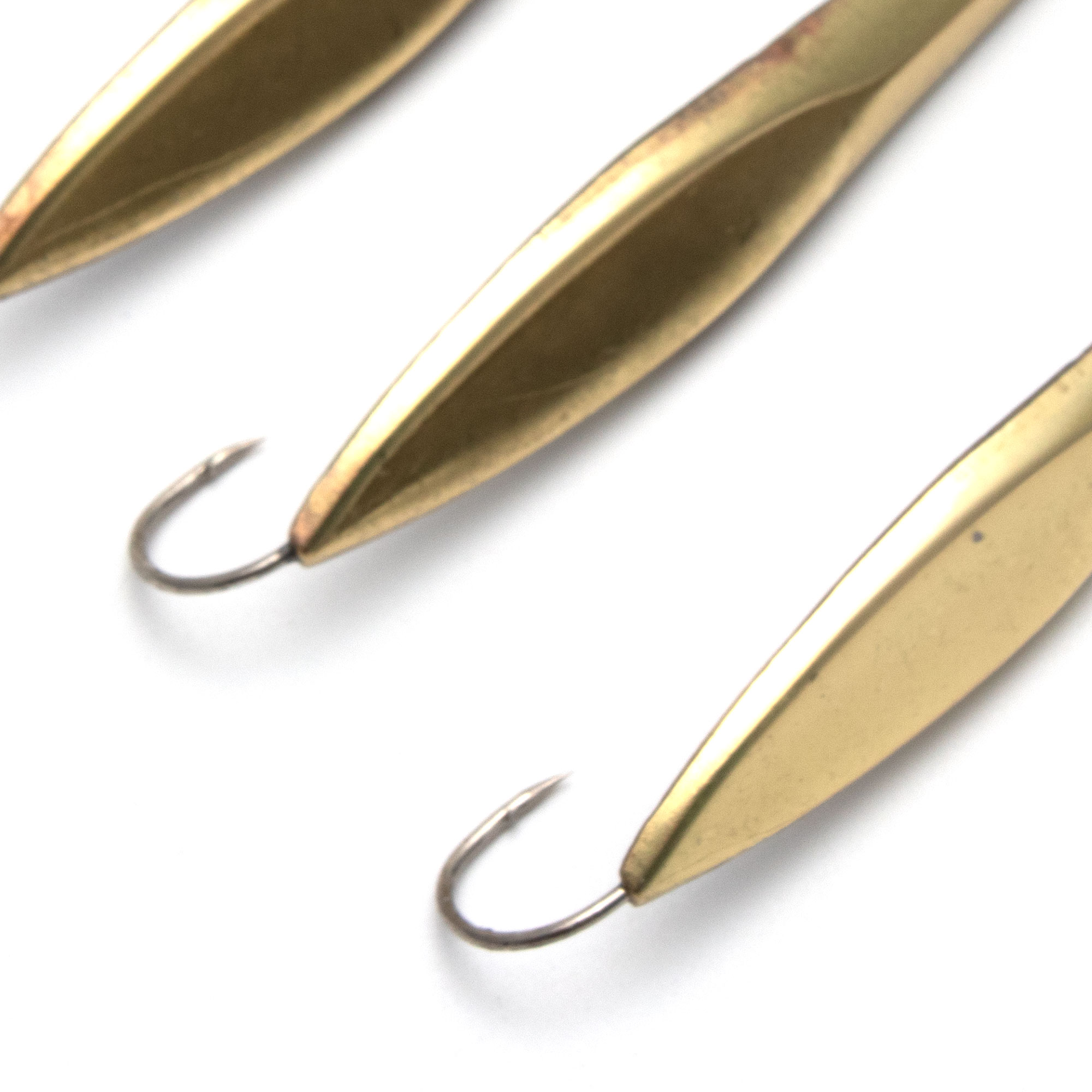 Блесна вертикальная "Яман" Щучья, размер 70 мм, вес 11,5 г, цвет латунь (уп.3 шт.)/150/