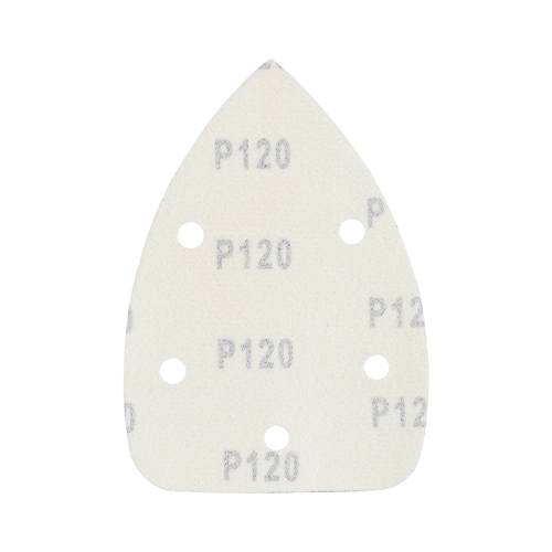 Треугольник шлифовальный PATRIOT на липучке, 140х140х80 мм, Р120, 5 отверстий, 5 шт
