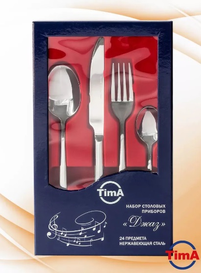 Набор столовых приборов TimA TD-4069/SS "Джас" 24 предмета