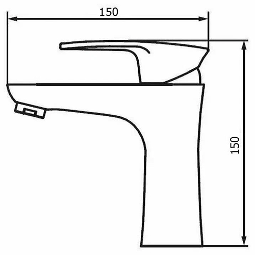 яяяСмеситель для раковины DIKALAN D10375-7 черный (1/12)
