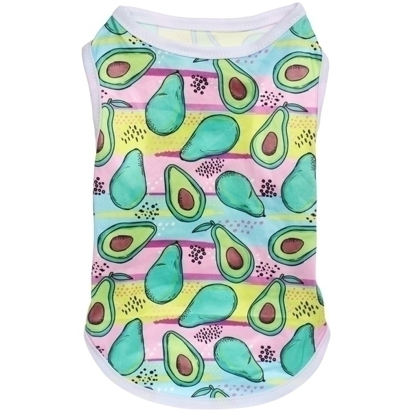 Майка для собак мелких пород "БРО на стиле", авокадо, размер S (длина спинки 26см, объем груди 32см, от 2 до 4кг)