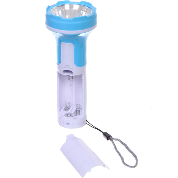 Фонарь ручной 1 режим 1LED 3AA микс 3 цвета JL3100