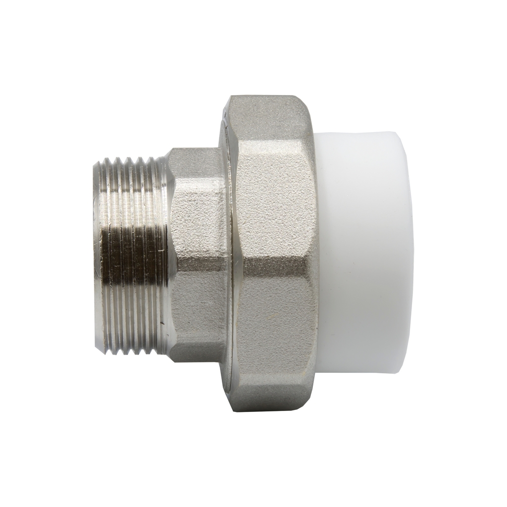 Муфта комб. разъемная, нар 40х1 1/4" EVER® plast  БЕЛЫЙ (Россия)