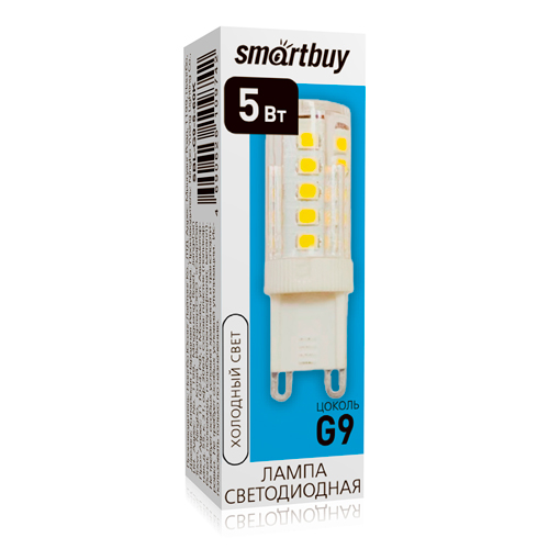 Светодиодная (LED) Лампа Smartbuy-G9-5W/6000/G9 (SBL-G9-5-60K)