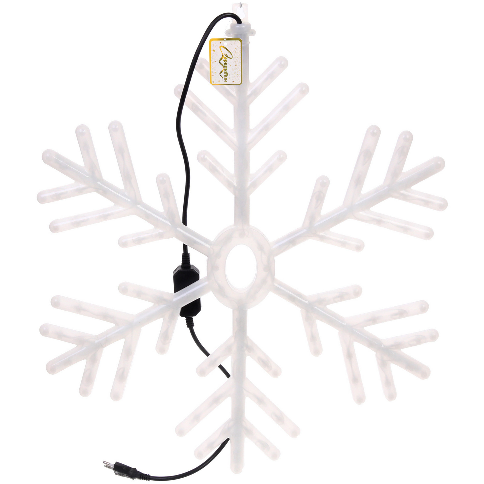 Фигура светодиодная "Морозная снежинка" 58 см, 258 ламп LED,авторежим, 220V, Синий/белый