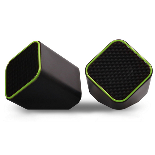Система акустическая SmartBuy® CUTE, 6Вт, USB, SBA-2580/60, черно-зеленые