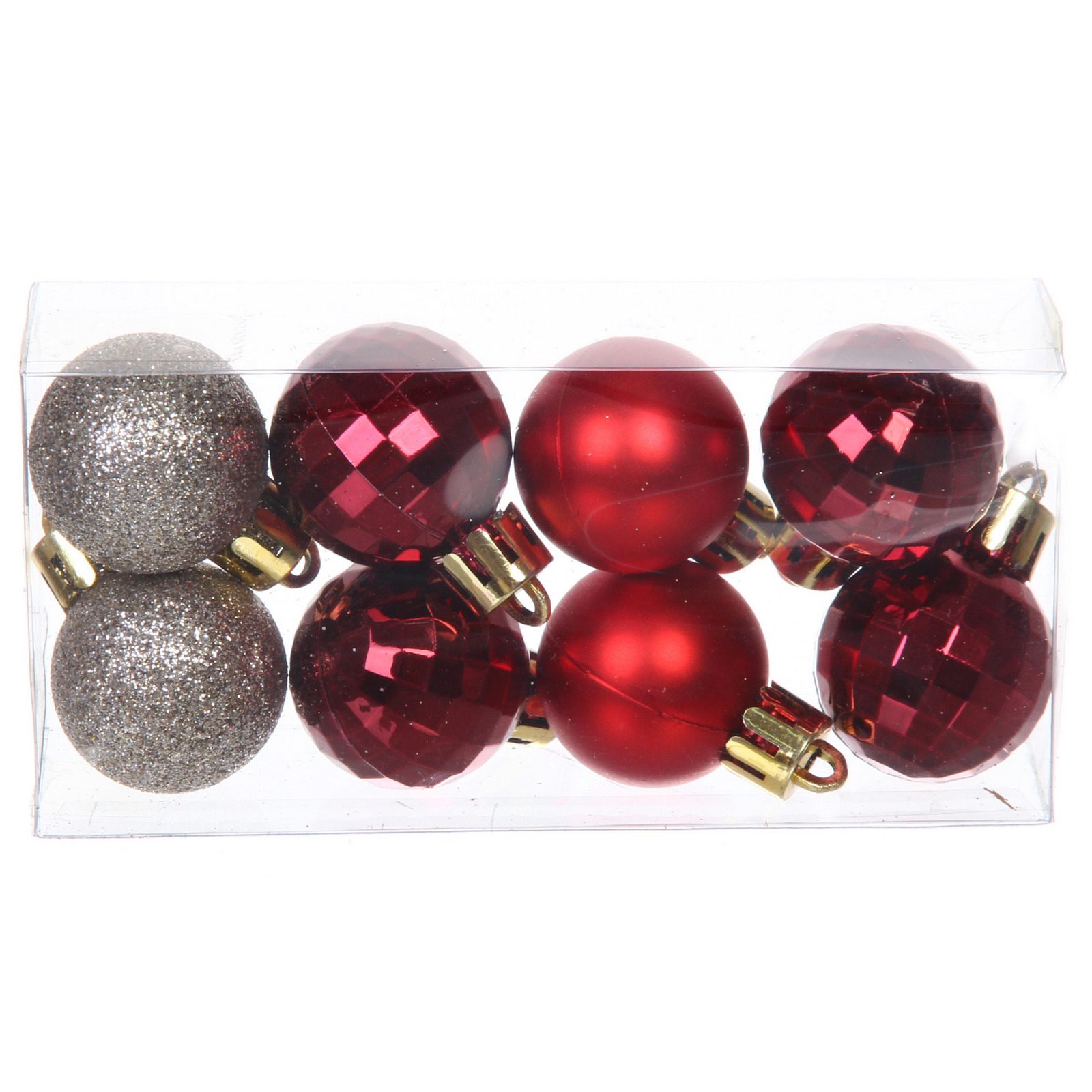 Набор ёлочных украшений "Сказочная зима" 45 предметов, Красный/Шампань