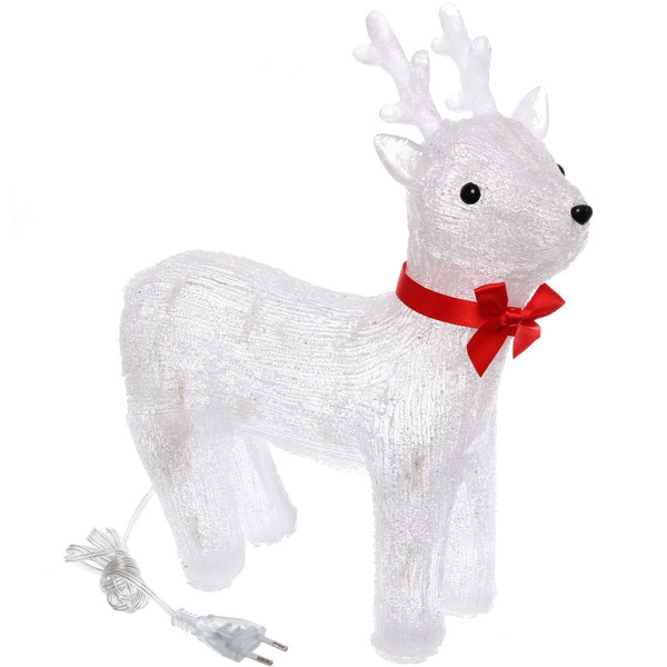 Фигура светодиодная "Маленький олень" 33*13*36 см, 30 лампы LED, (авторежим), 220V, Белый