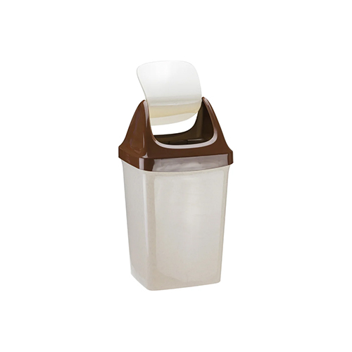 Контейнер для мусора 50 л IDEA СВИНГ М 2464, бежевый мрамор