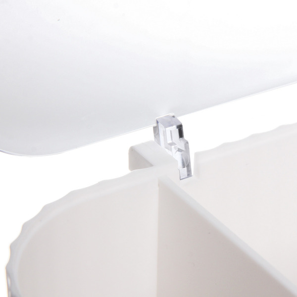 Органайзер для хранения ватных дисков "ПИАНОНО", цвет белый, 21*8,5*9см (коробка)