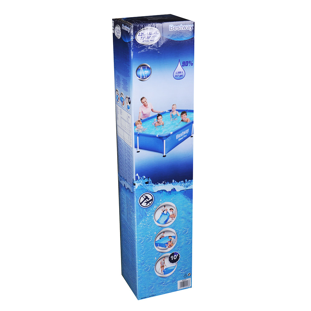 BESTWAY Бассейн каркасный Steel Pro, 221х150х43см, 1200л, 56401