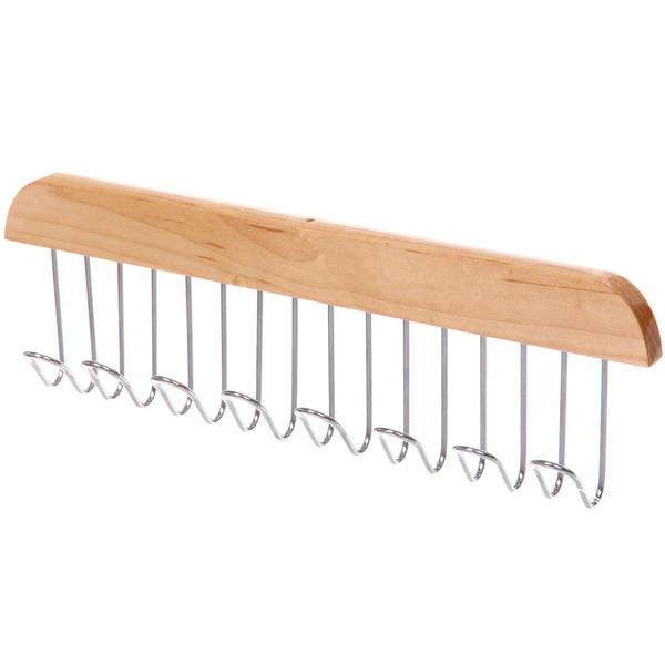 Вешалка многофунциональная "ДОМания", цвет как на фото, 8 крючков, 28*2,8см (Лейбл Селфи)