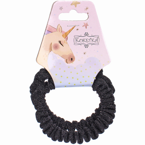 Резинки для волос 2шт "МАРУ", микс 5 цветов, d-5,5см (подвес Единорог)