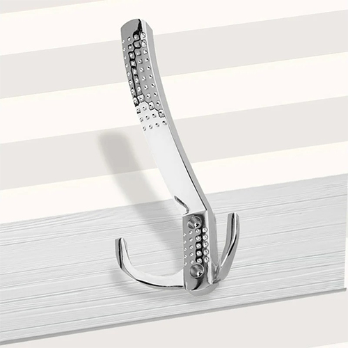 Крючок мебельный Trodos "ZY-201A" 3-рожковый, хром, хедер