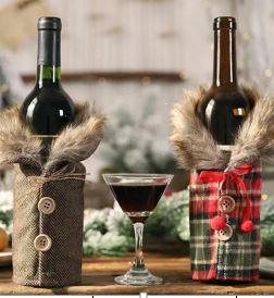 Украшение на бутылку "Теплый наряд" 12*24 см