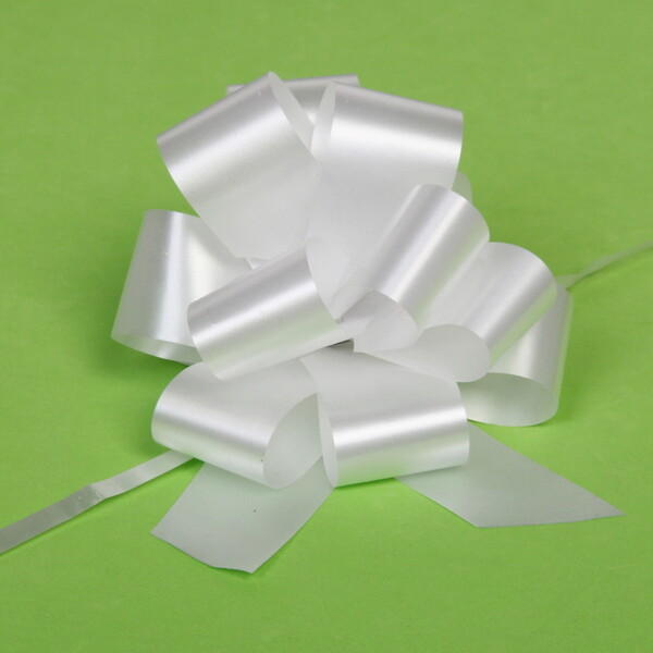 Бант для оформления подарка "Блеск" 3 см, d-11 см, Перламутр