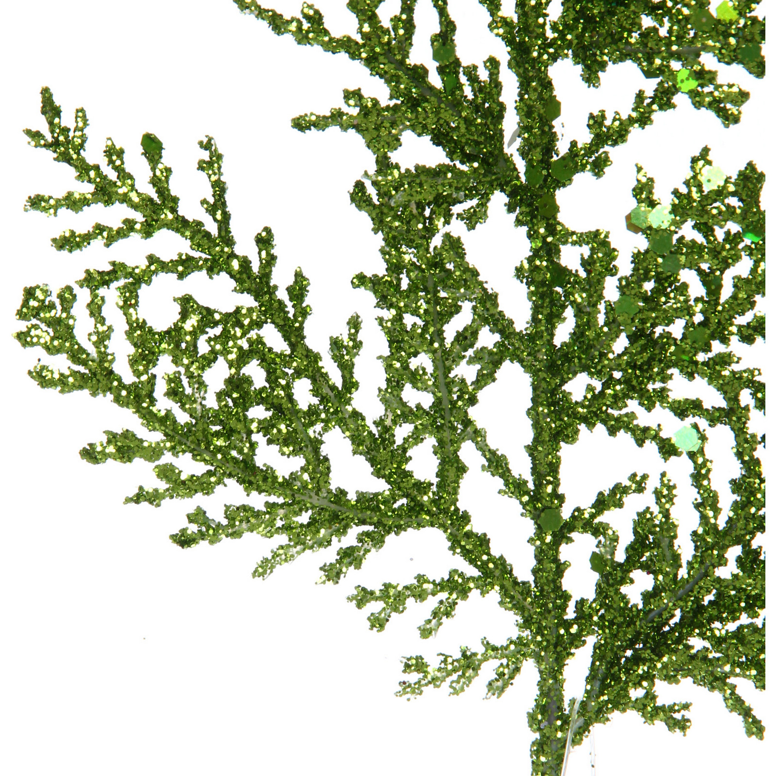 Ветка декоративная "Зимний сон" 25 см, Нежный зеленый