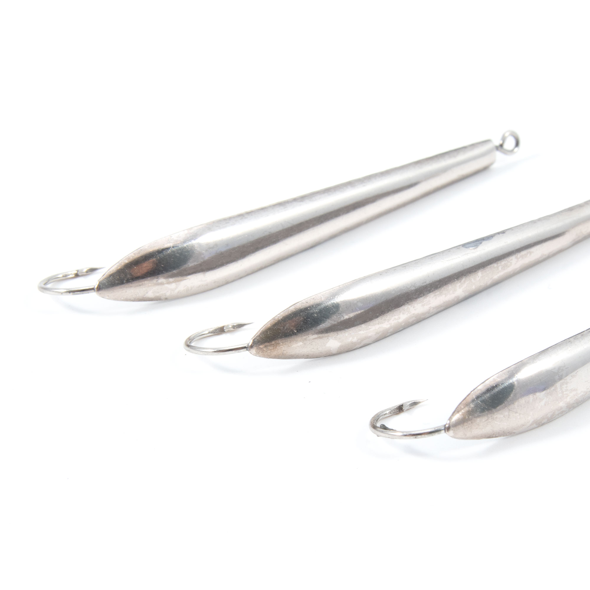 Блесна вертикальная "Яман" Судачья,размер 65 мм, вес 8,5 г, цвет никель (уп.3 шт.)/150/