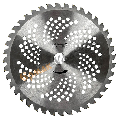 Диск для триммера 255мм, лезвие, GTD-40TP с победитовым наконечником Huter, d=255мм, лопасти 40 шт, 1/50