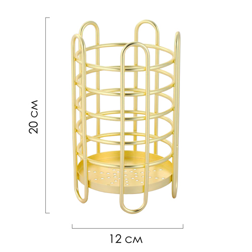 Подставка для столовых приборов Pomi d'Oro Filo di ferro, 12*12*20 см