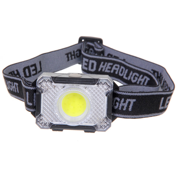 Фонарь налобный 3 режима, COB 1W 3*ААА 1302