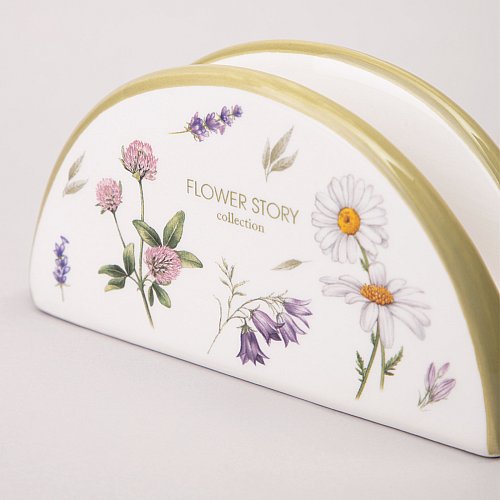 САЛФЕТНИЦА AGNESS, FLOWER STORY, 13, 5*4*7 СМ, КОР=72ШТ.