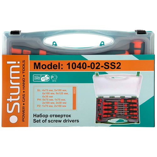 Набор отверток в кейсе, 11 предметов STURM 1040-02-SS2