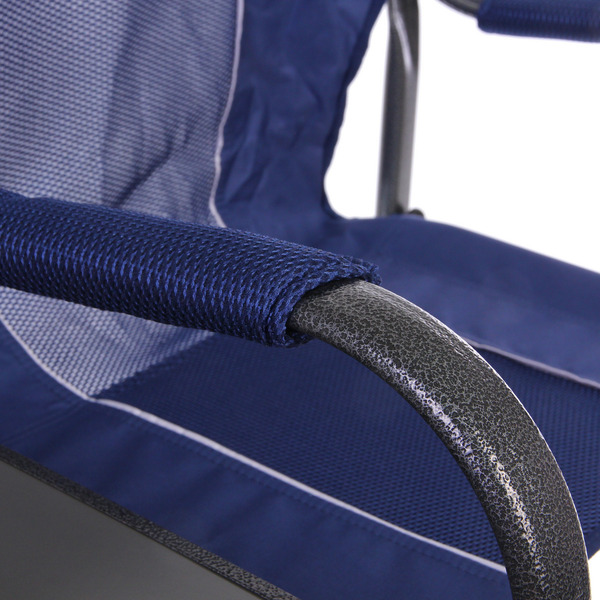 Кресло складное с подлокотниками до 100 кг SJ-0053, 52*62*92 см, цвет: синий, ТуристМастер