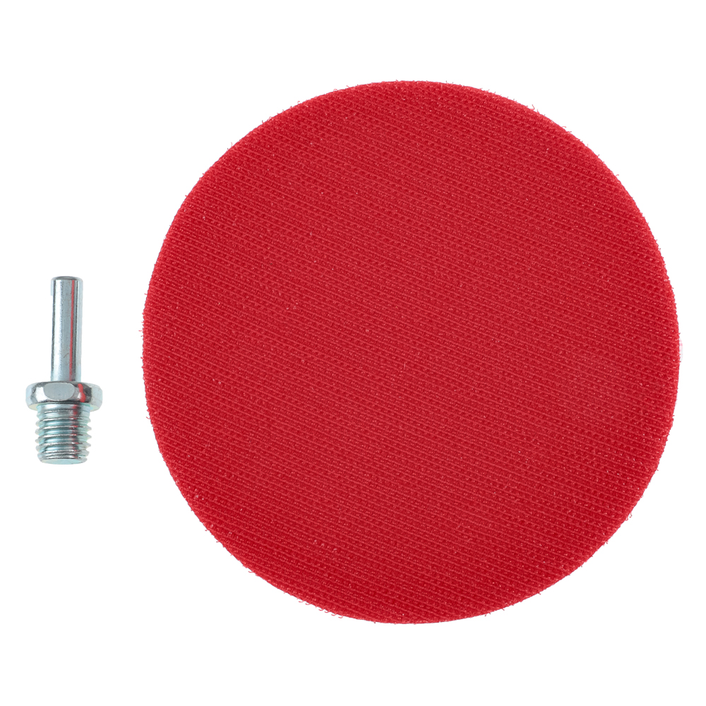 Шлиф круг резиновый с липучкой+переходник 125мм
