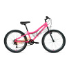 Велосипед ALTAIR MTB HT 24 1.0 (24"6 ск.рост 12") розовый/серый (2020-2021) (RBKT11N46005)