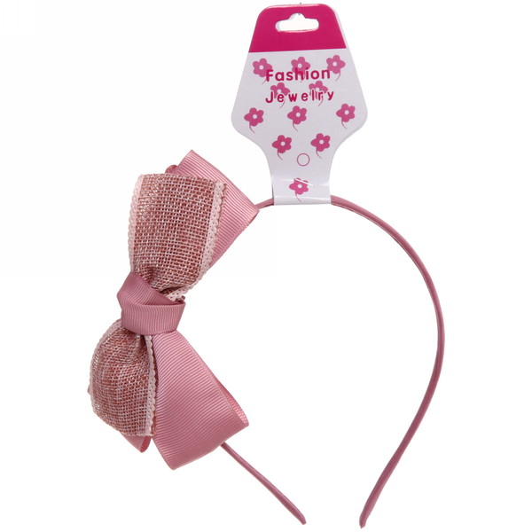 Ободок для волос детский на блистере "Rapunzel", однотонный, микс 6 цветов, 0,5см