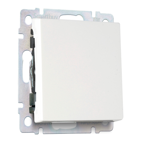 Выключатель перекрестный 1-клавишный 10А белый "Нептун" (SBE-05w-10-SW13-0)