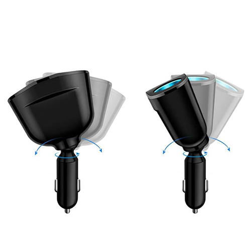 Разветвитель авто TDS TS-CAU68 (2 гнезда + 2*USB)