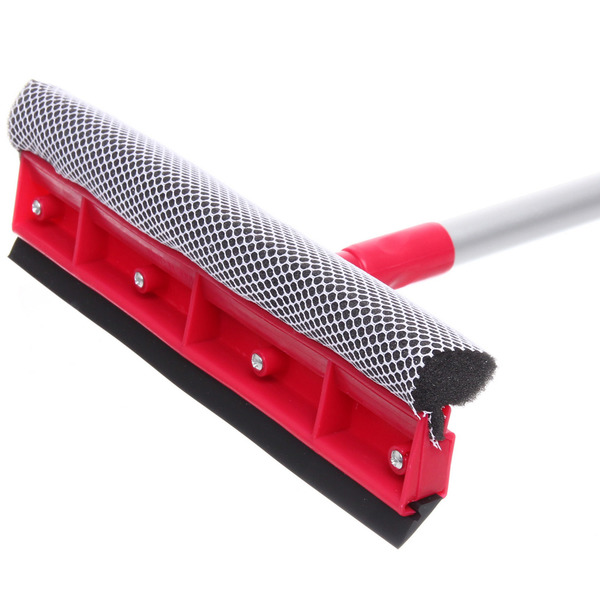 Окномойка Селфи для мытья стекол, телескопическая алюминиевая ручка 95см. губка 25см. 550