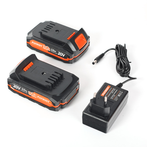 Дрель-шуруповерт аккумуляторная PATRIOT BR 203 UES, две АКБ Li-Ion, 20 В, 2 Ач