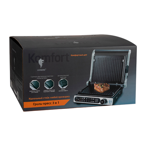 Гриль-пресс Leonor LE-1723, 3 в 1