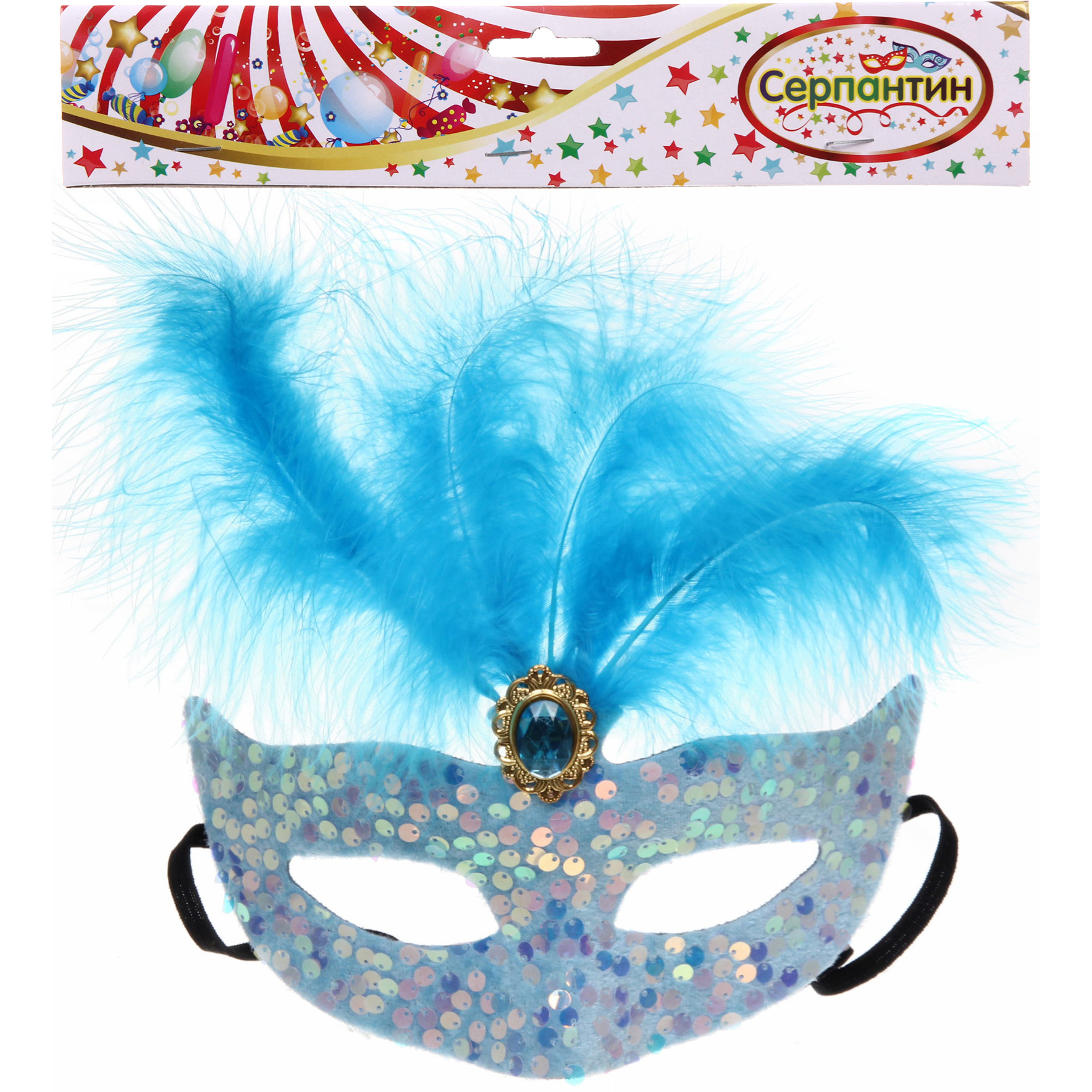 Маска карнавальная "Блеск в глазах", цвета в ассортименте