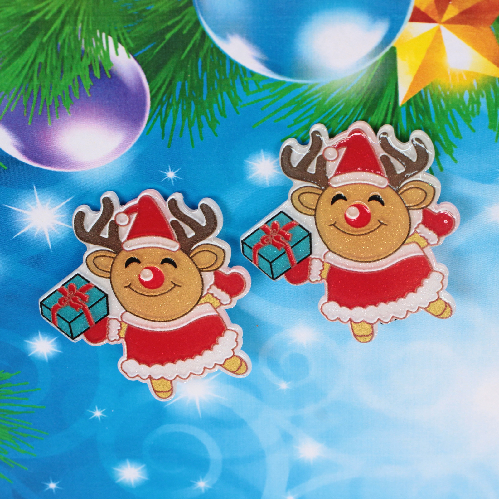 Зажимы для волос детские 2шт "БИСКВИТ", Веселый Руперт, 5см