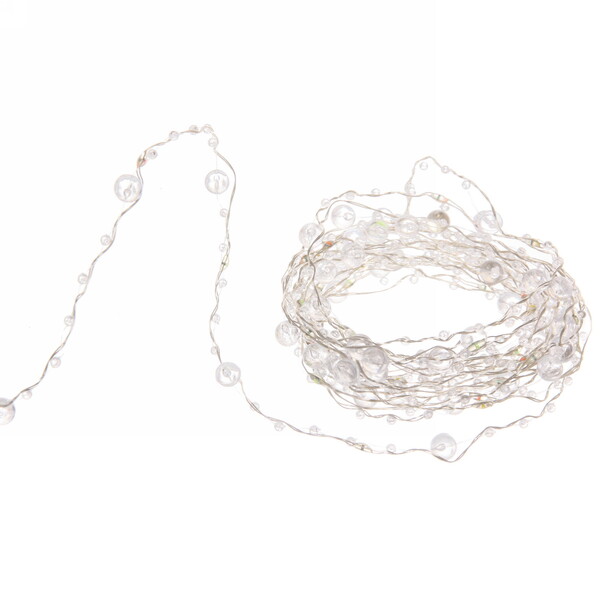 Гирлянда для дома НИТЬ "Льдинка" 5 м 50 ламп LED, 8 реж,IP-20, Белый