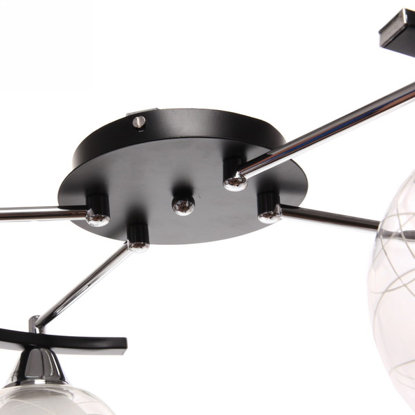 Люстра 4*40Вт Е27 55*40*22см черный хром 3-M122/4A