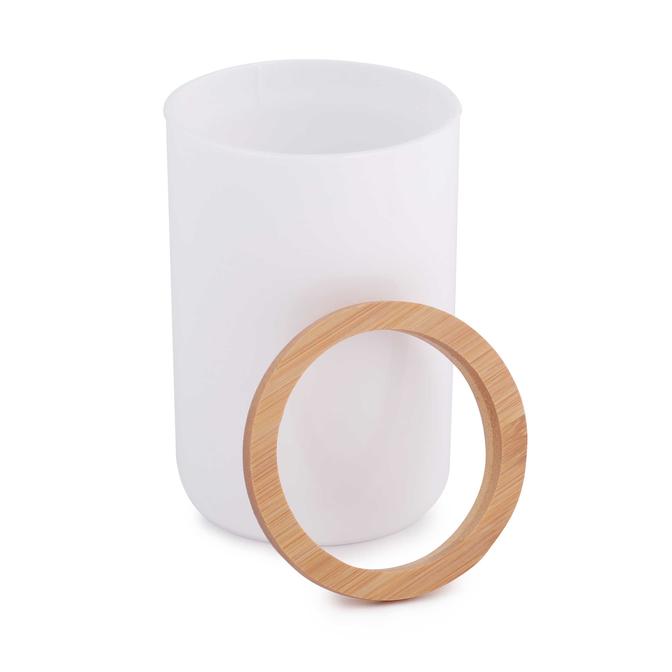 Стакан для зубных щеток "Бамбук" (белый)