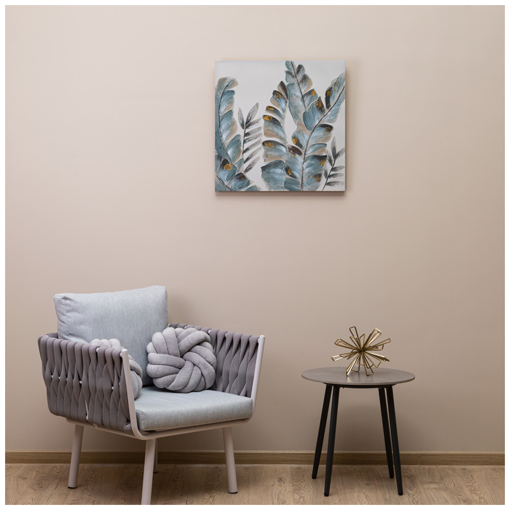 Картина "ЛИСТЬЯ ПАПОРОТНИКА" 60Х60Х3 см