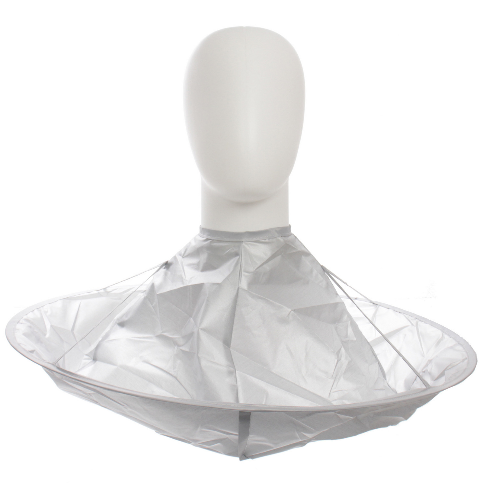 Пеньюар - накидка парикмахерский "Barber SALON", круглый, цвет серебро, d-60см