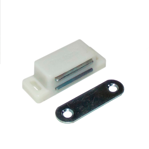 Защелка магнитная мебельная малая белая (Китай) (50/900)