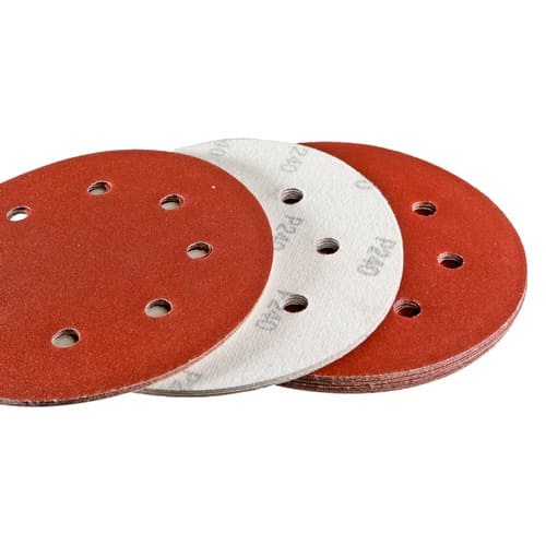Шлифбумага круглая 180 мм зерно 240 8-отверстий для удаления пыли STURM DWS6010-9240