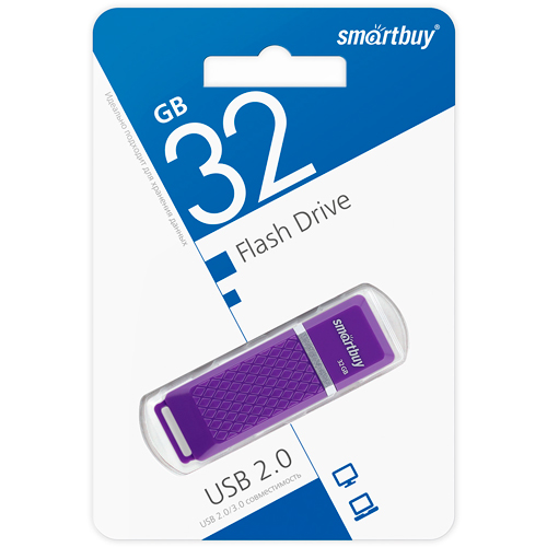 UFD 2.0 Smartbuy 032GB Quartz series Violet (SB32GBQZ-V)
