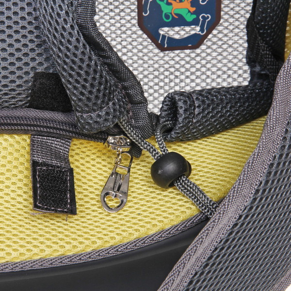 Сумка - переноска для животных через плечо "ЛЮБИМЫЙ БРО, цвет синий, 45*13см (Лейбл)