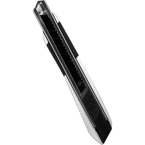 Нож PROFI 18 мм, автоблок, AL-корпус, TPR, лезвие SK5 vertextools 0044-18-7