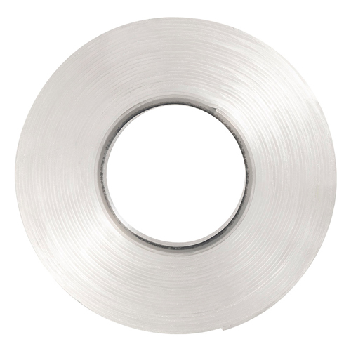 Нано-лента двусторонняя клейкая многоразовая, прозрачная, 5м, 30 мм