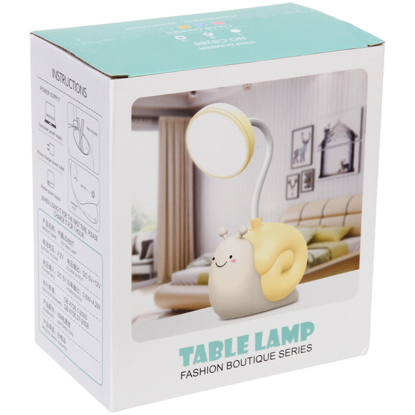 Настольная лампа "Sweet - Snail" LED, USB 0.6-4.2W 5V, Розовый